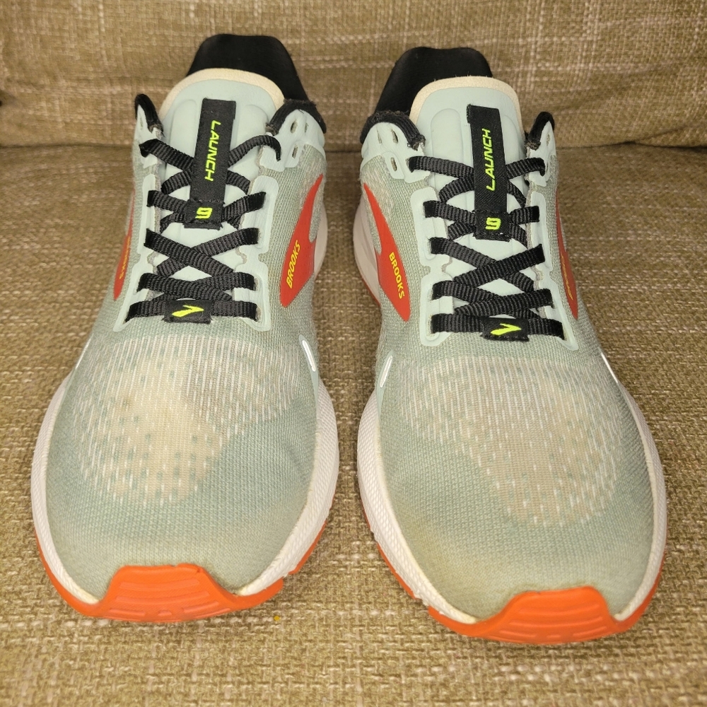 Women Running Shoes - Gray and Orange